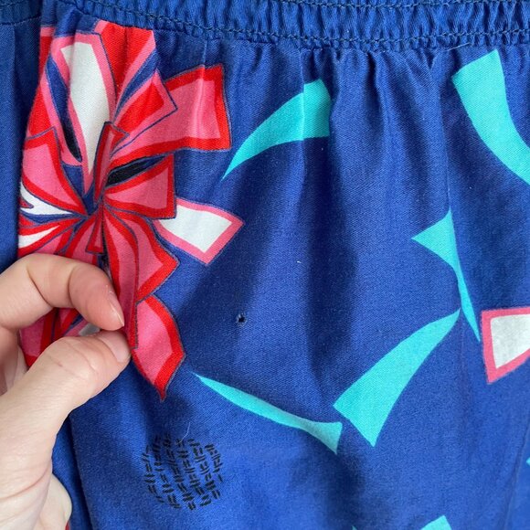 Jeanne Marc  Vintage 1980s Abstract Wrap Dress Small Novelty Print Avant Garde - Picture 15 of 16